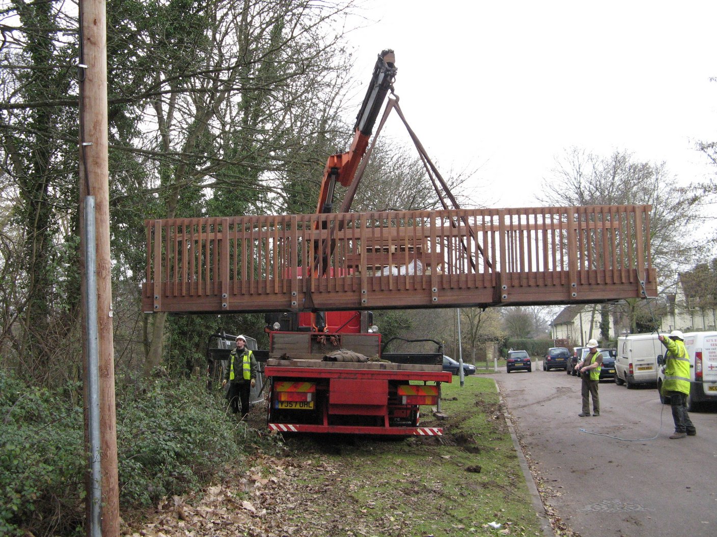 Bridge Installation by Hiab Waggon